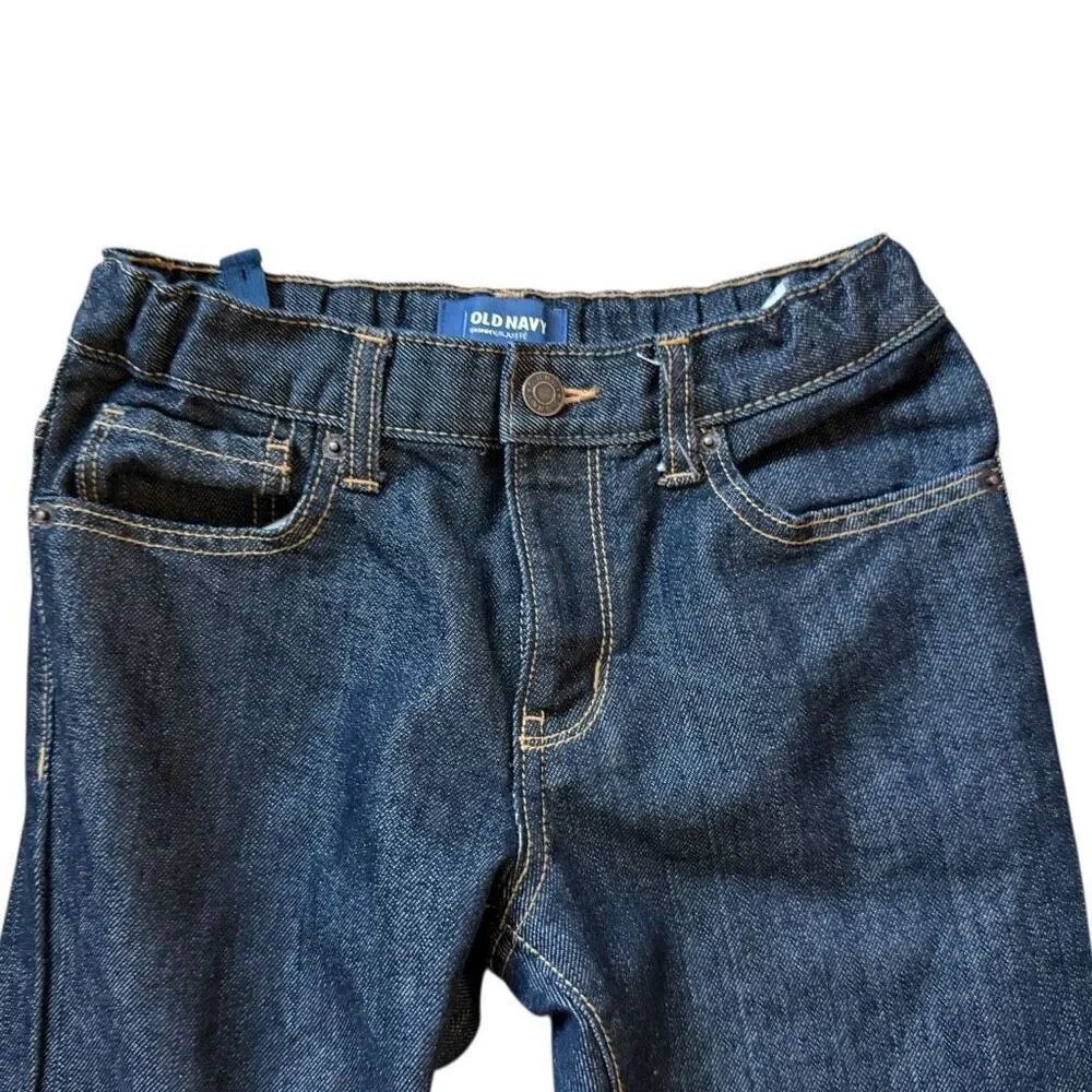 Youth Boys Old Navy Wow No Stretch Skinny Darkest Rinse Blue Jeans  - Sz 12